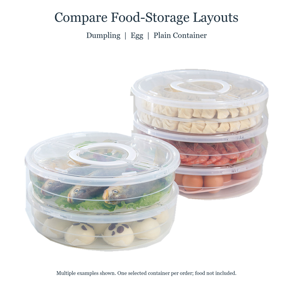 Dumpling Egg and Plain insert-layout comparison with one-container selection disclosure