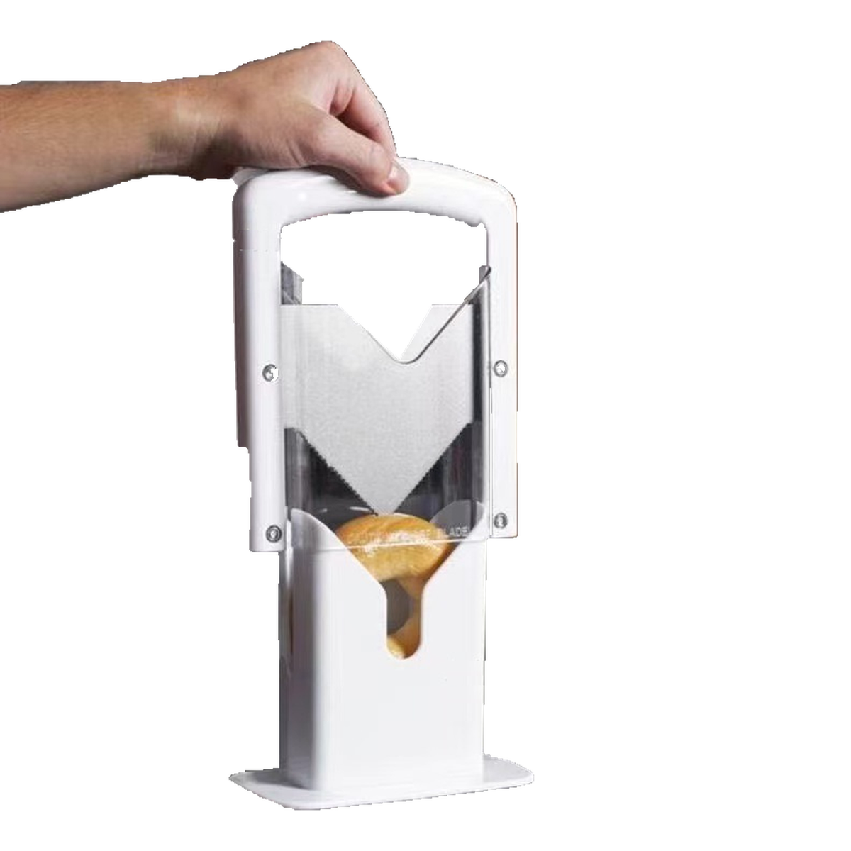 Guillotine-Style Bagel Slicer for Breakfast Prep in Three Colors - main