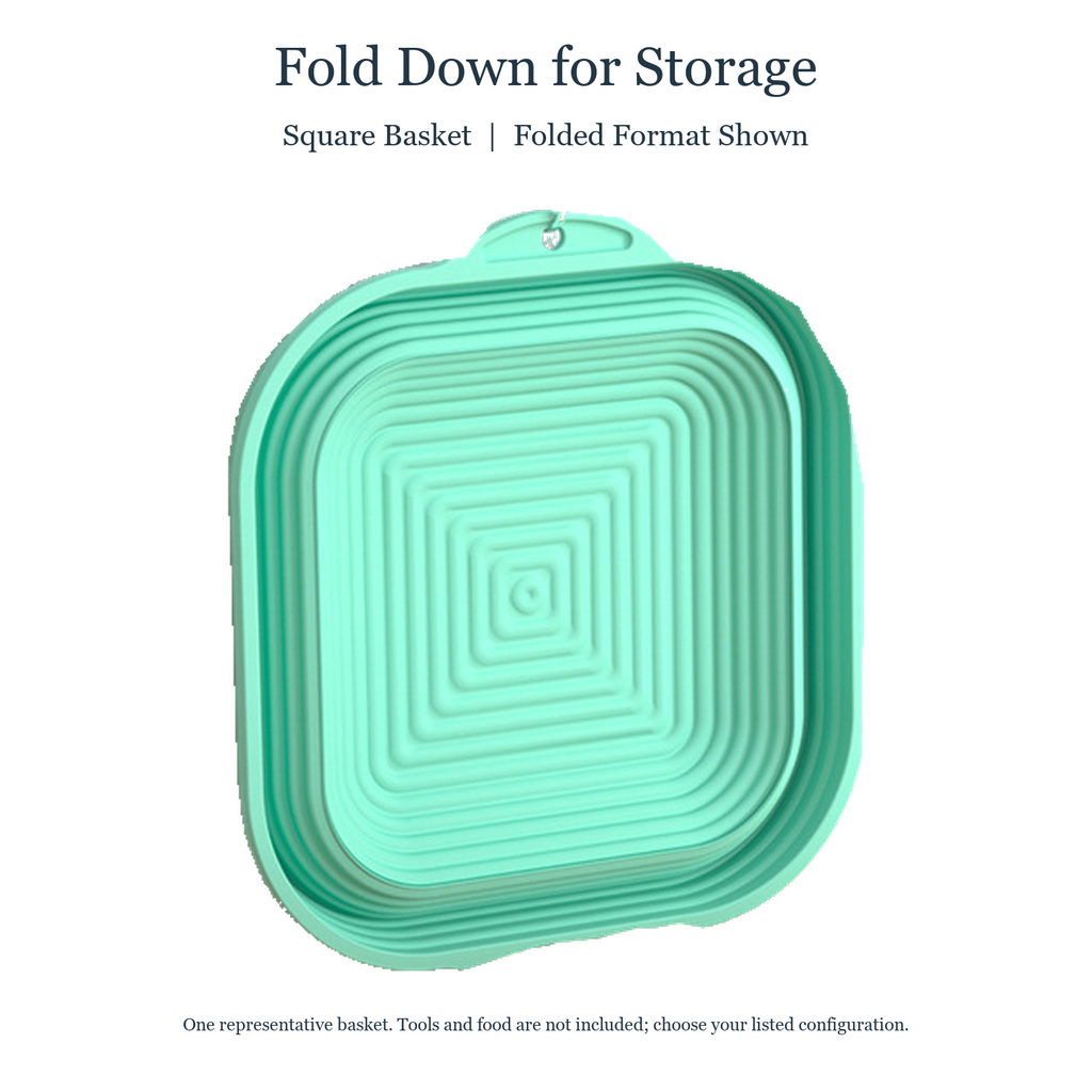 Collapsible Silicone Proofing Basket in Oval and Square Styles for Bread Dough - feature