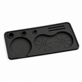 Silicone Espresso Tamping Mat in Two Sizes for Home Coffee Counters - Black - Small 22 x 10 - main